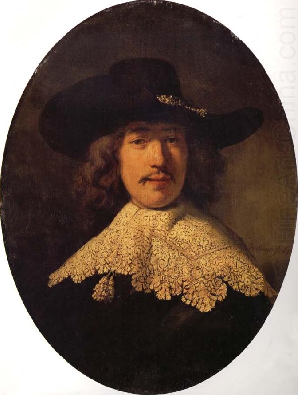 REMBRANDT Harmenszoon van Rijn Young Man With a Moustache china oil painting image
